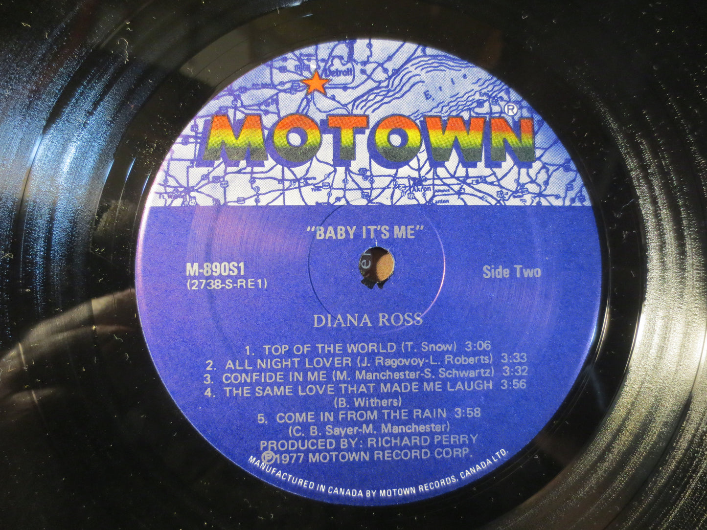 DIANA ROSS, Baby It's Me, MOTOWN Records, Motown Vinyl, Diana Ross Record, Diana Ross Album, Vinyl Records, 1977 Records