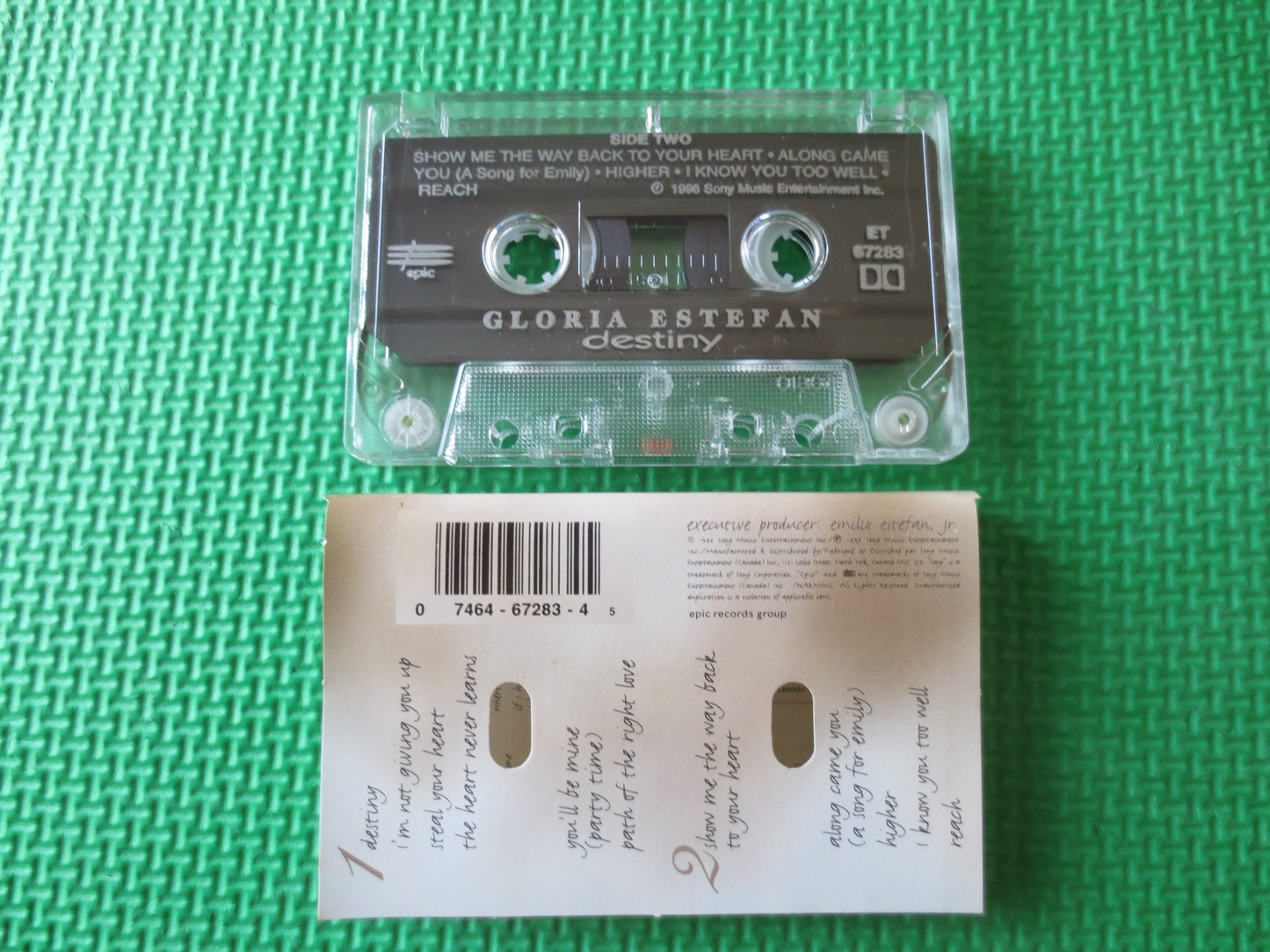 GLORIA ESTEFAN, DESTINY, Gloria Estefan Tape, Gloria Estefan Music, Gloria Estefan Album, Disco, Music Tape, Music Cassette