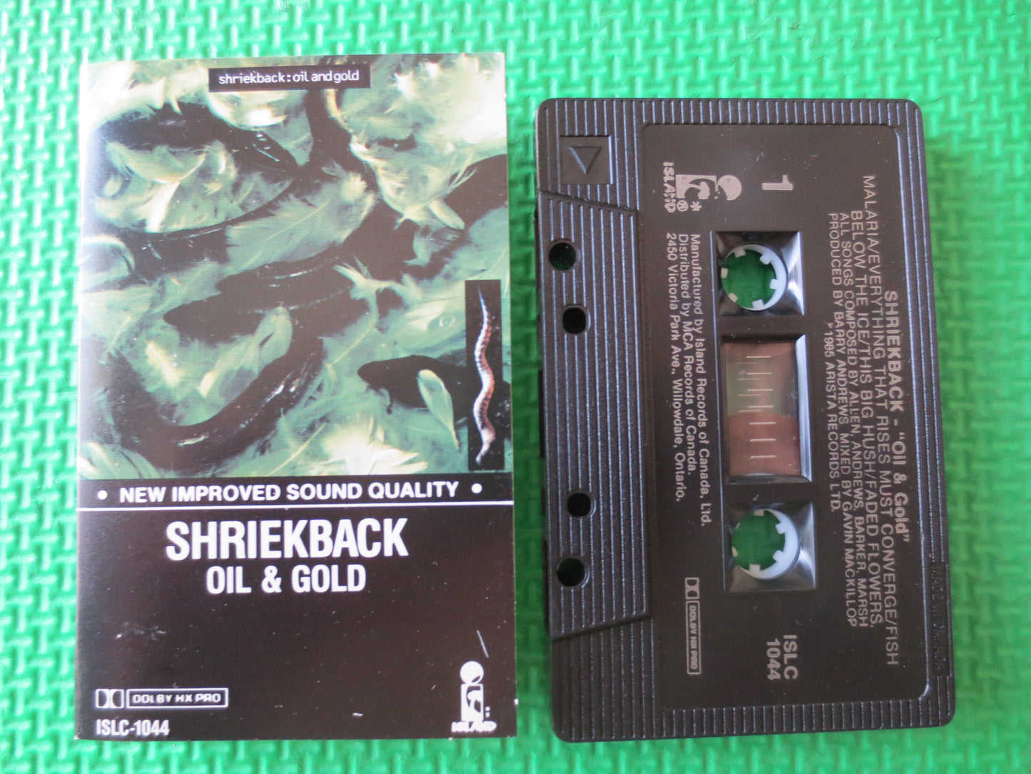 SHRIEKBACK, OIL and GOLD, Shriekback Tape, Music Tape, Shriekback Album, Tape Cassette, Shriekback Cassette, Cassette Music