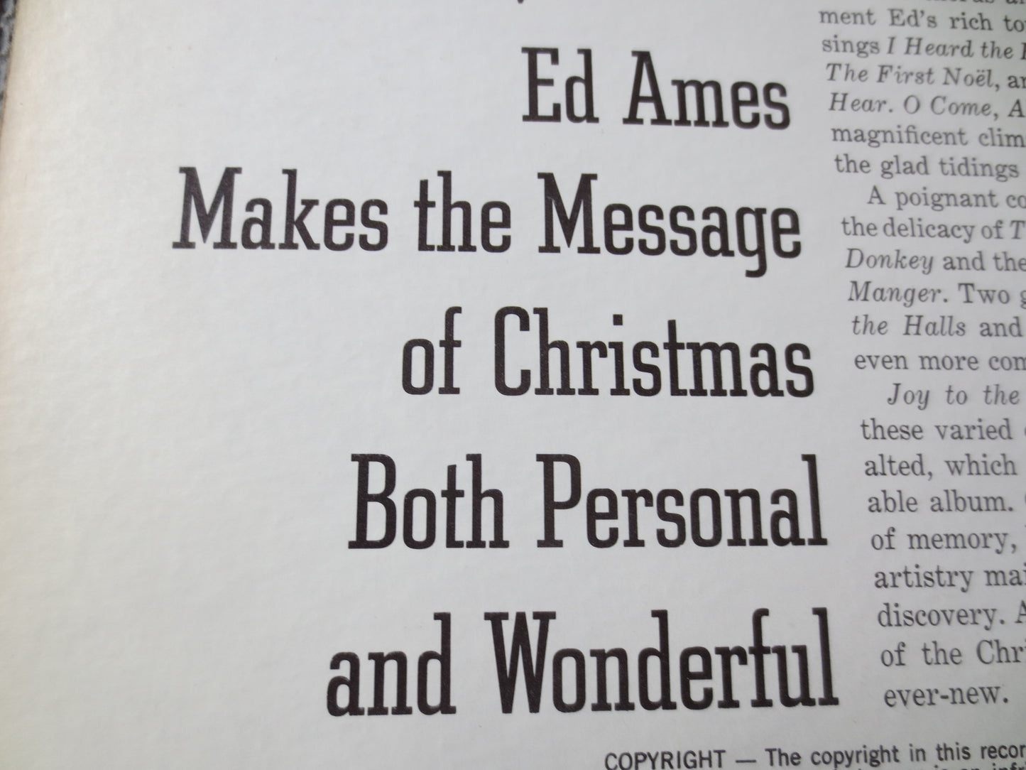 ED AMES, CHRISTMAS Record, Christmas Album, Ed Ames Records, Christmas Lp, Country Records, Ed Ames Christmas, 1967 Records