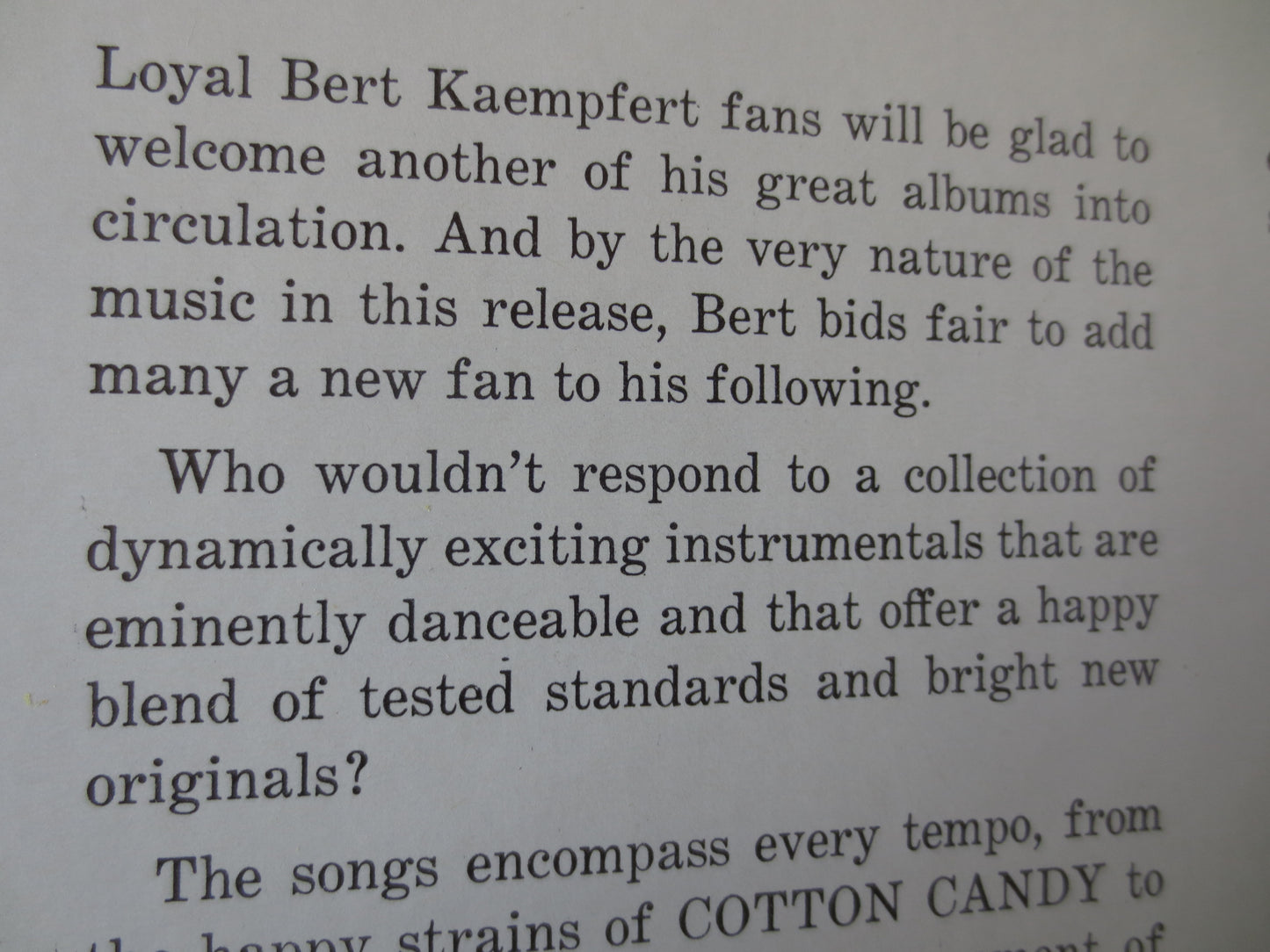 BERT KAEMPFERT, Blue MIDNIGHT, Bert Kaempfert Album, Jazz Records, Jazz Albums, Bert Kaempfert Music, Vinyl, 1964 Records