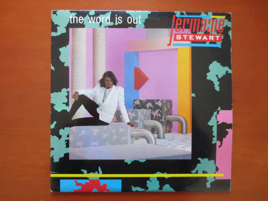 JERMAINE STEWART, The WORD is Out Lp, Funk Record, Soul Record, Funk Album, Soul Album, Pop Album, Vinyl, 1984 Records