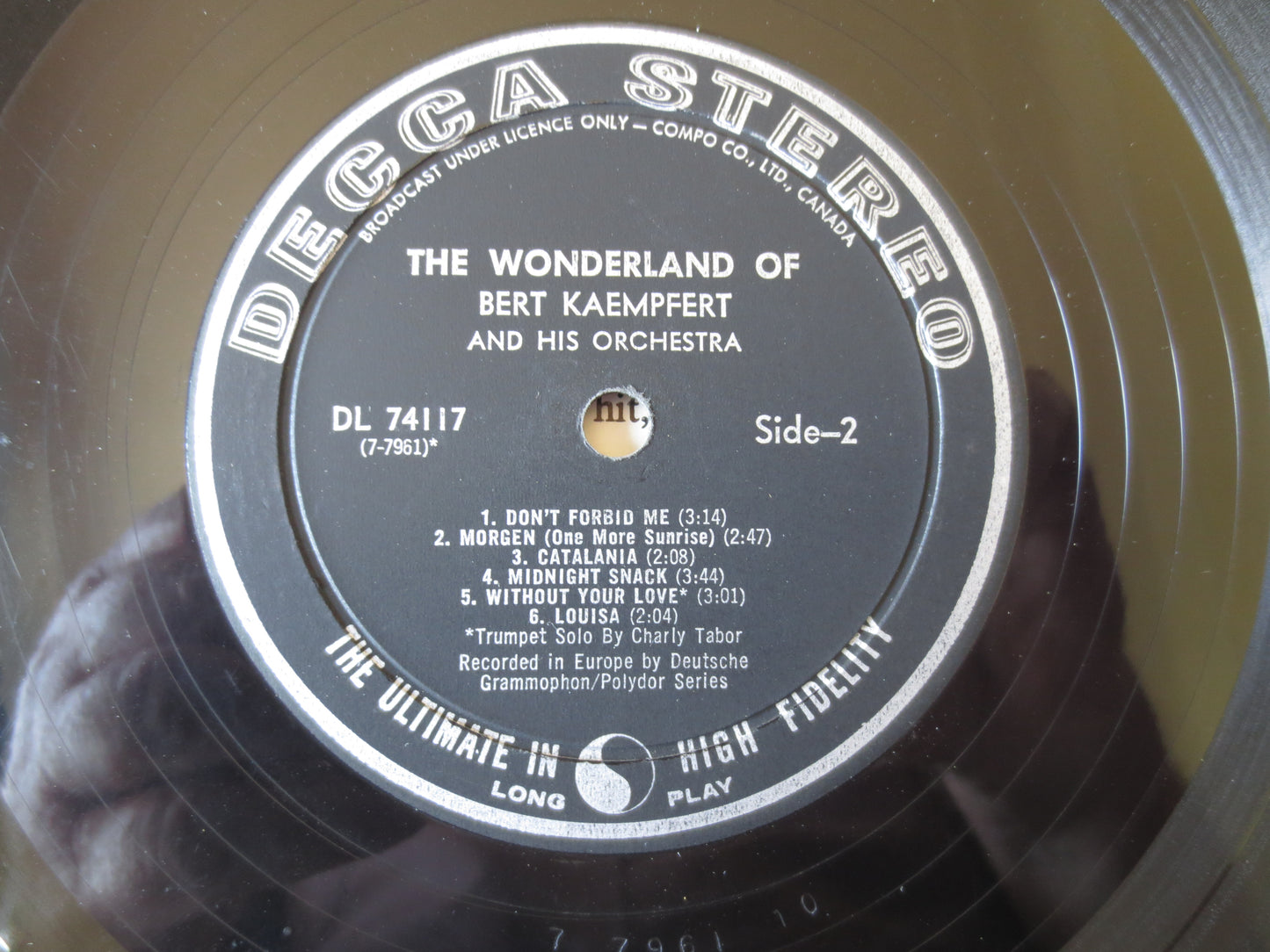 BERT KAEMPFERT, The WONDERLAND of, Bert Kaempfert Album, Jazz Records, Jazz Album, Bert Kaempfert Music, Lps, 1961 Records