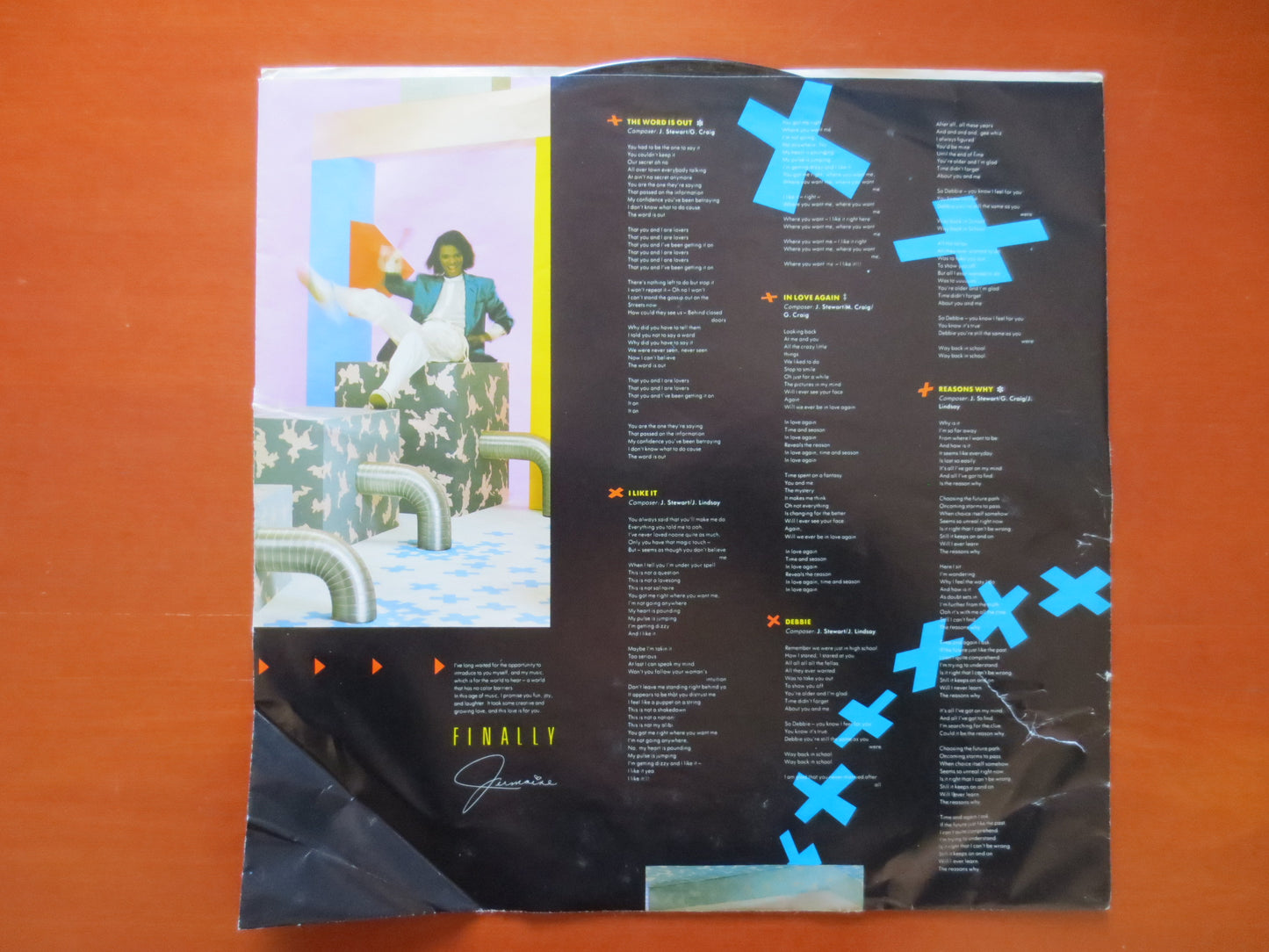 JERMAINE STEWART, The WORD is Out Lp, Funk Record, Soul Record, Funk Album, Soul Album, Pop Album, Vinyl, 1984 Records