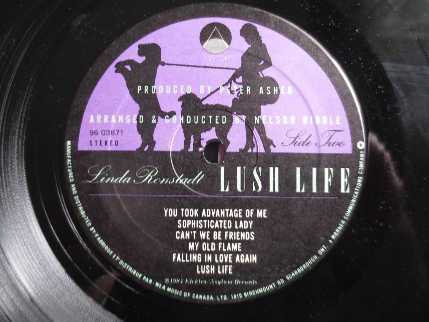 LINDA RONSTADT, Lush LIFE, Pop Record, Vintage Vinyl, Record Vinyl, Record, Vinyl Record, Pop Vinyl, Vinyl Lp, 1984 Records
