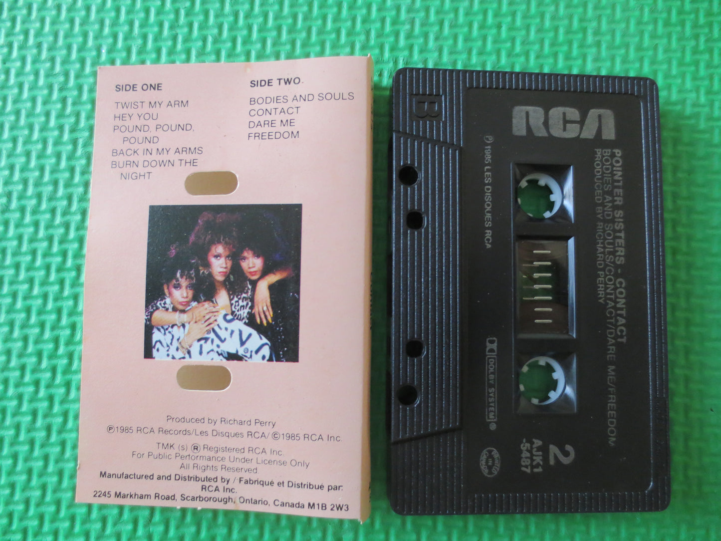 POINTER SISTERS, CONTACT, Pointer Sisters Tape, Disco Music, Tape Cassette, Disco Cassette, Dance Cassettes, 1985 Cassette