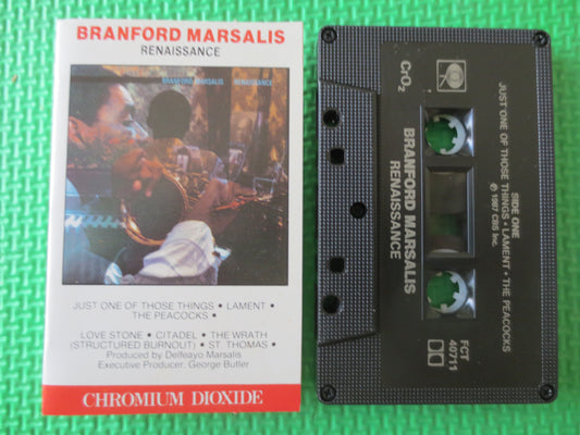 BRANFORD MARSALIS, RENAISSANCE,  Jazz Tape, Jazz Album, Tape Cassette, Jazz Cassette, Jazz Music Cassette, Cassette Music