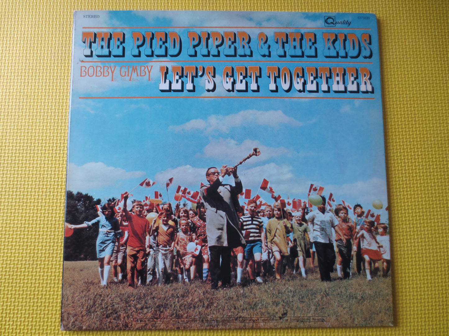 The PIED PIPER, KIDS Record, The Pied Piper Album, Children's Records, Childrens Album, Kids Album, Kids Lps, 1968 Records