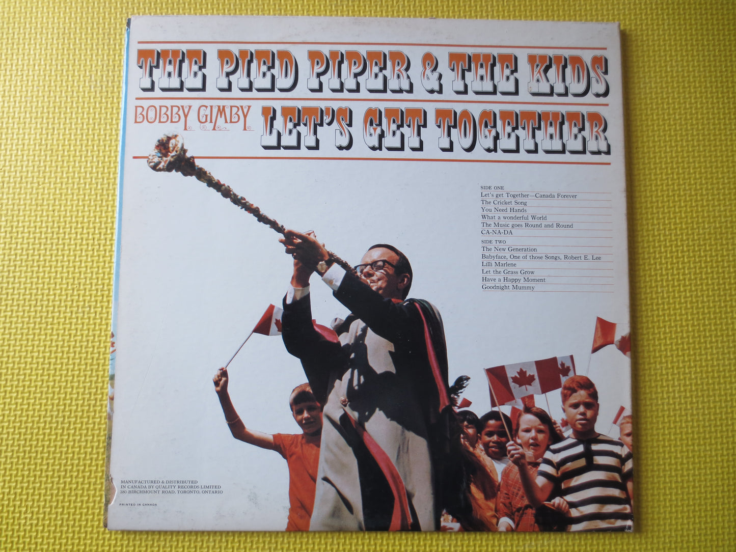 The PIED PIPER, KIDS Record, The Pied Piper Album, Children's Records, Childrens Album, Kids Album, Kids Lps, 1968 Records