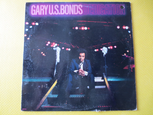 GARY U.S. BONDS, DEDICATION, Gary U.S. Bonds Lp, Rock Records, Rock Albums, Classic Rock Album, Vintage Vinyl, 1981 Records