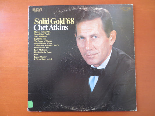 CHET ATKINS, SOLID Gold 68, Chet Atkins Record, Chet Atkins Album, ,Chet Atkins Vinyl,  Chet Atkins Lp, Vinyl, 1968 Records