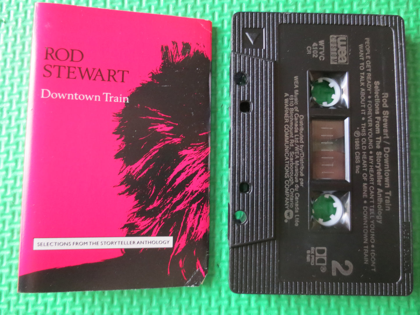 ROD STEWART, DOWNTOWN Train, Rod Stewart Cassette, Tape, Tape Cassette, Rock Music Tape, Rock Cassette, Cassette Music