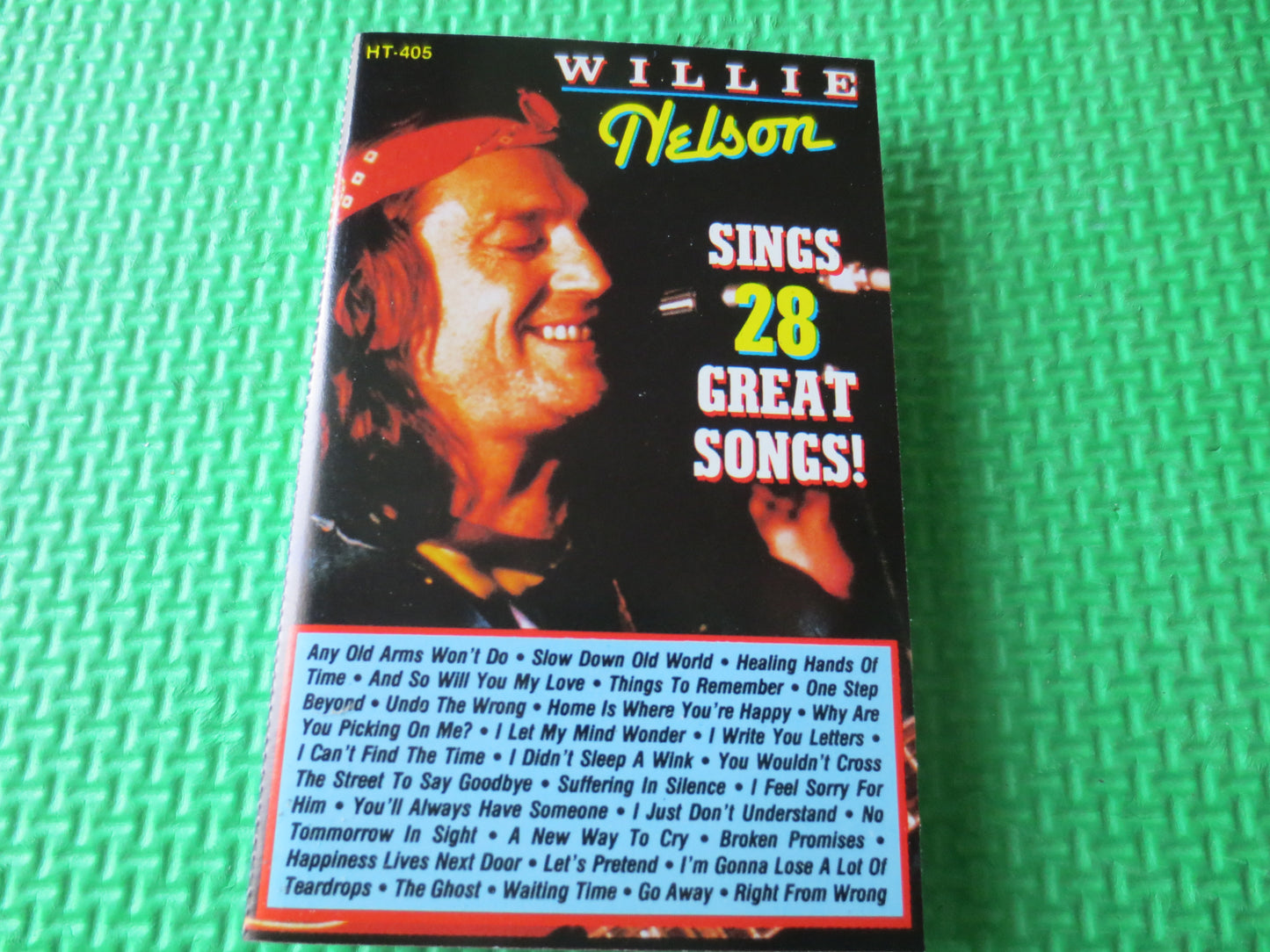 WILLIE NELSON, 28 GREAT Songs, Willie Nelson Tape, Willie Nelson Album, Tape Cassette, Country Cassette, Tape, 1989 Cassette