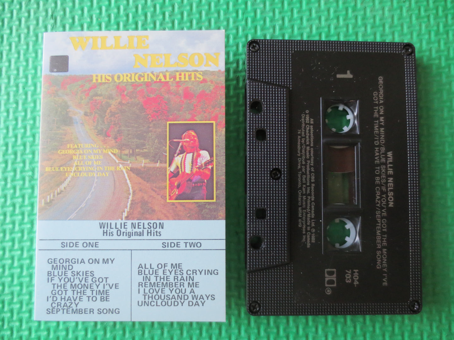 WILLIE NELSON, ORIGINAL Hits, Willie Nelson Tape, Willie Nelson Album, Tape Cassette, Country Cassette, Tape, 1982 Cassette