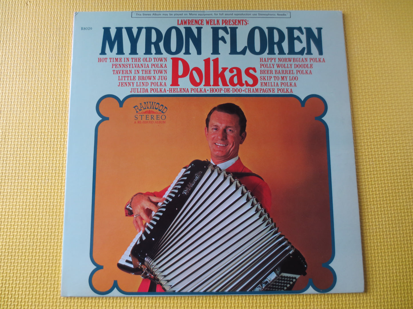 MYRON FLOREN, POLKAS, Myron Floren Records, Polka Records, Polka Albums, Polka Music, Myron Floren Album, Lps, 1968 Records