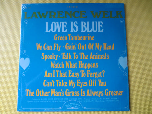 LAWRENCE WELK, LOVE is Blue, Lawrence Welk Albums, Lawrence Welk Record, Lawrence Welk Lps, Vinyl Records, lp, 1969 Records