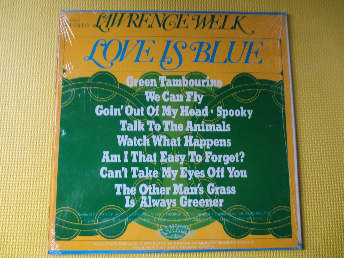 LAWRENCE WELK, LOVE is Blue, Lawrence Welk Albums, Lawrence Welk Record, Lawrence Welk Lps, Vinyl Records, lp, 1969 Records