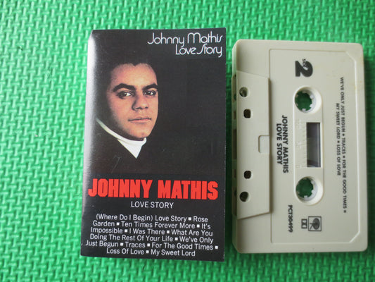 JOHNNY MATHIS, LOVE Story, Johnny Mathis Tape, Johnny Mathis Album, Tape Cassette, Pop Music Cassette, Tapes, Cassette Music