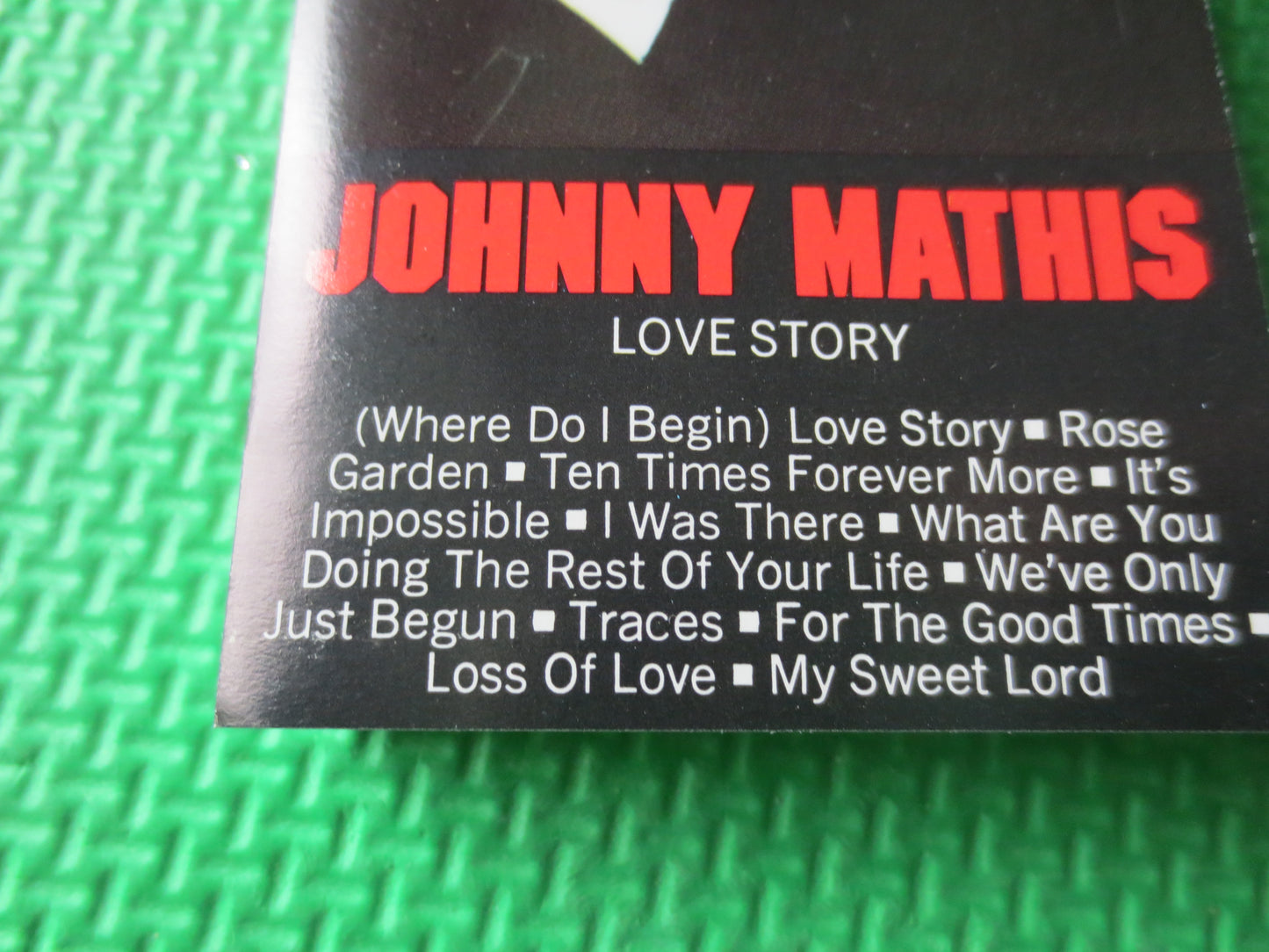 JOHNNY MATHIS, LOVE Story, Johnny Mathis Tape, Johnny Mathis Album, Tape Cassette, Pop Music Cassette, Tapes, Cassette Music