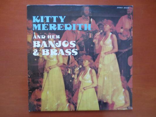 KITTY MEREDITH, BANJOS and Brass Lp, Kitty Meredith Vinyl, Kitty Meredith Lp, British Pub Music, Vinyl, 1974 Records