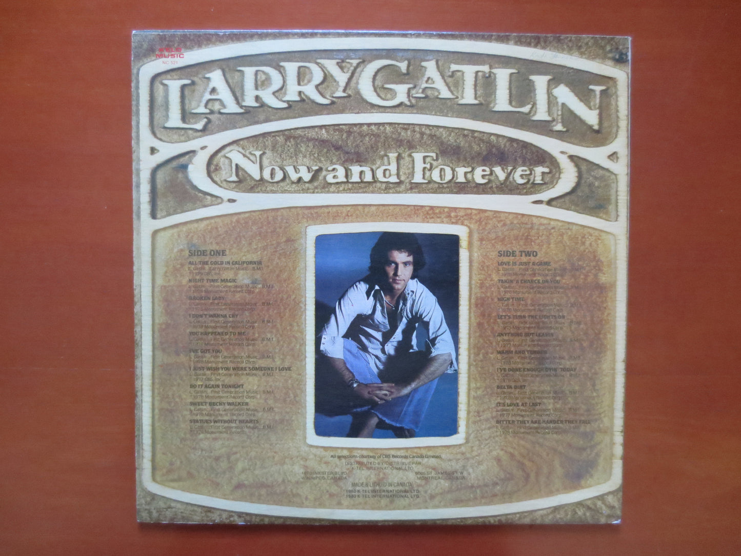 LARRY GATLIN, NOW and Forever Lp, Larry Gatlin Album, Larry Gatlin Lp, Larry Gatlin Vinyl, Vinyl Album, 1980 Records