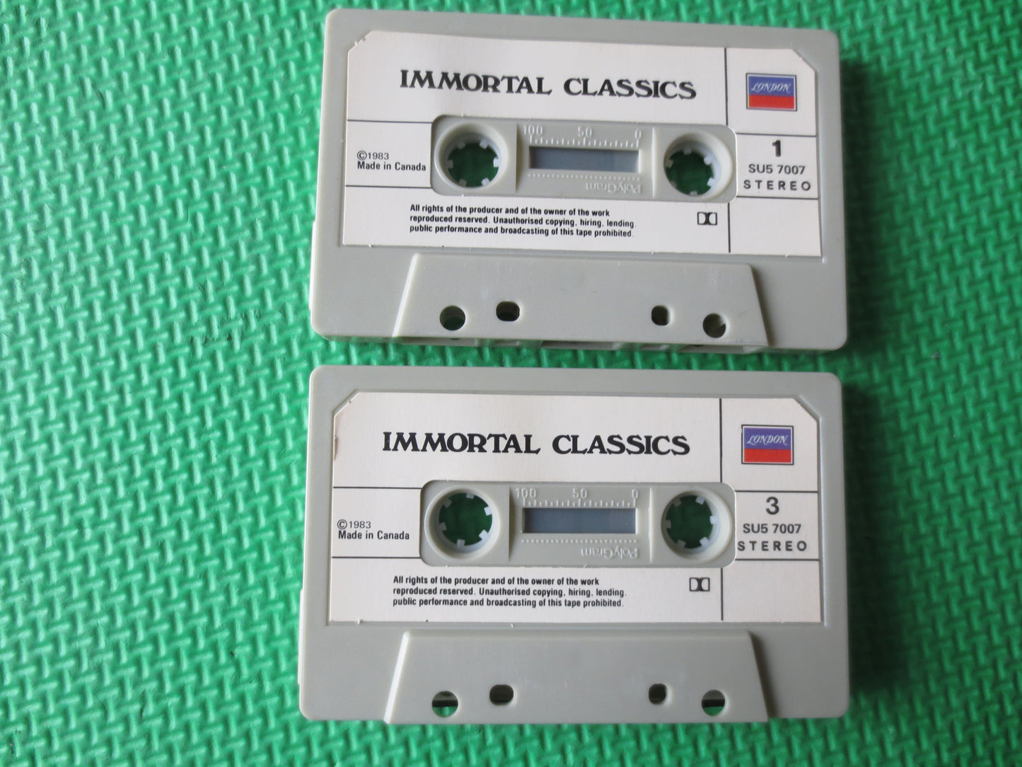 IMMORTAL CLASSICS, CLASSICAL Music, 2 Cassette Tapes, Classical Music Tape, Tape Cassette, Classical Cassette, 1983 Tapes