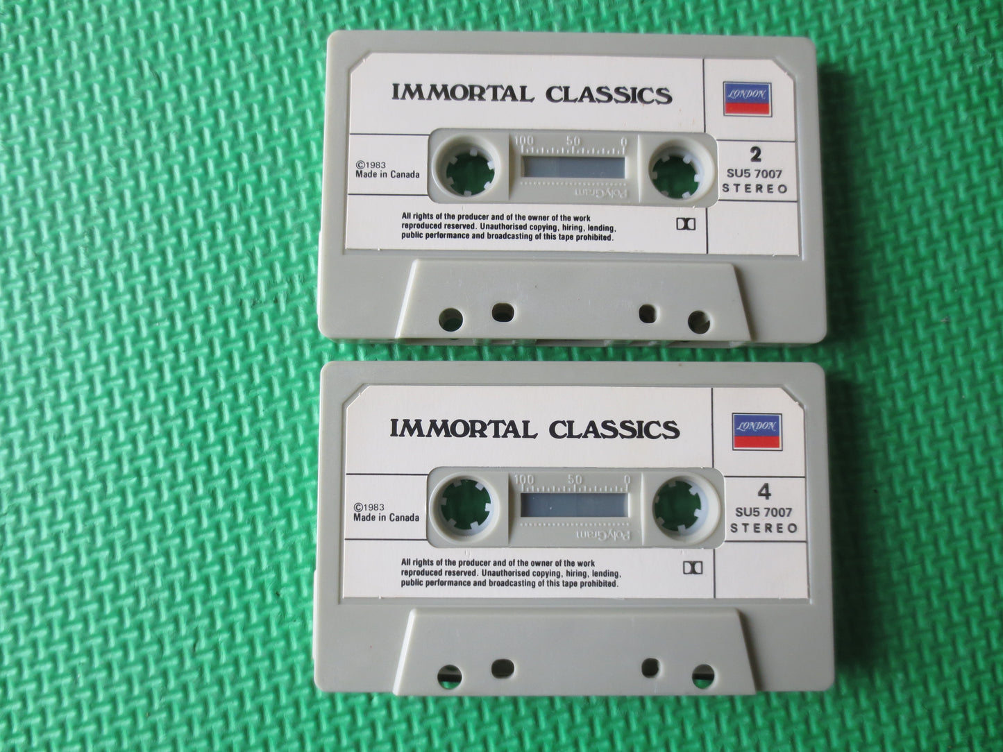 IMMORTAL CLASSICS, CLASSICAL Music, 2 Cassette Tapes, Classical Music Tape, Tape Cassette, Classical Cassette, 1983 Tapes