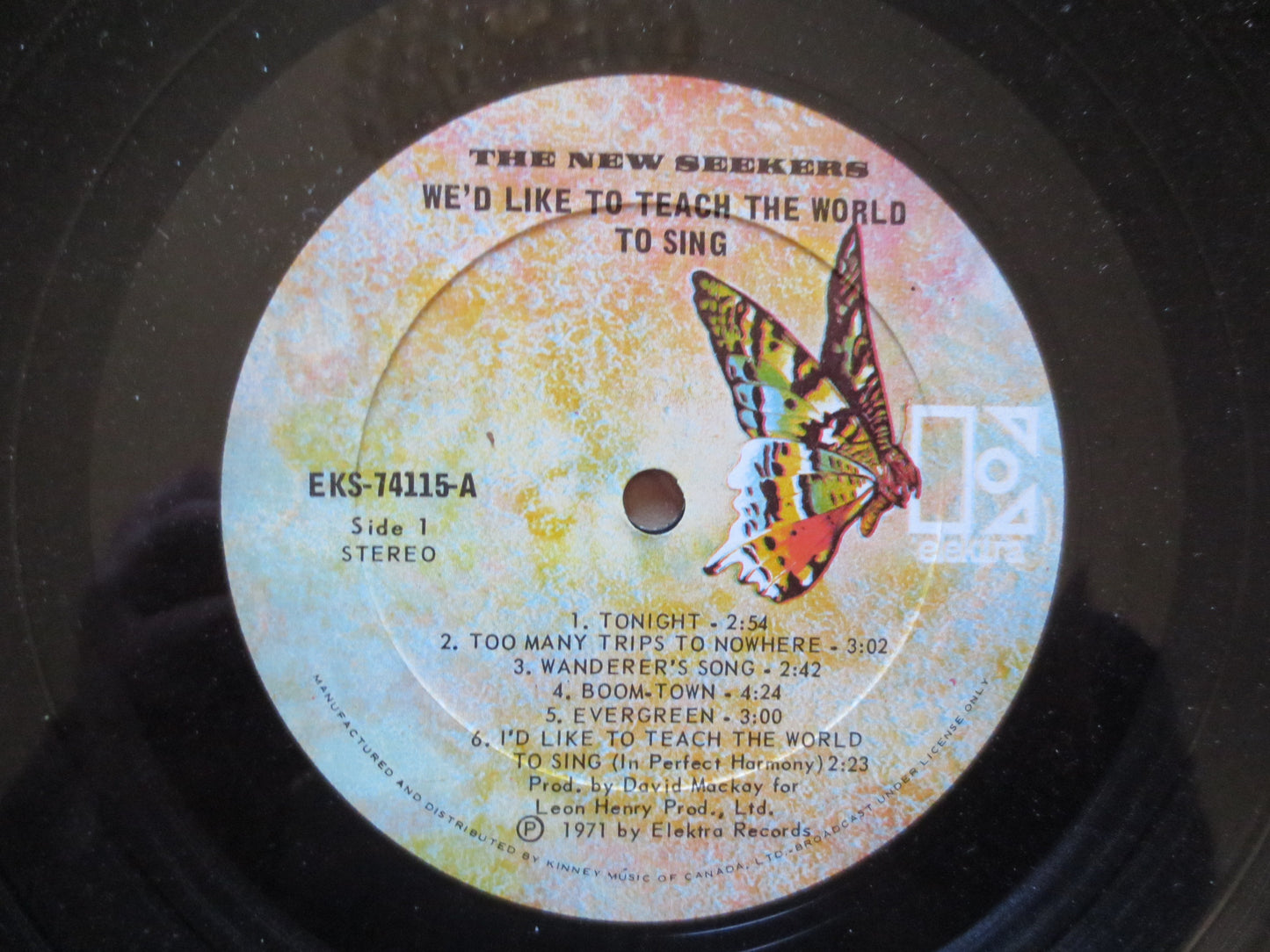 The NEW SEEKERS, TEACH the World to Sing, New Seekers Album, New Seekers Vinyl, New Seekers Record, Vinyl, 1971 Records