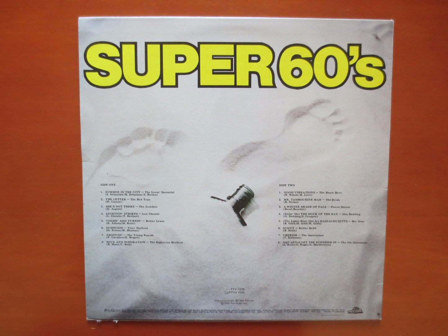 SUPER 60's Album, SUPER 60's Record, SUPER 60's Lp, 60's Vinyl, The Byrds Vinyl, Beach Boys Album, Bee Gees Lp, 1984 Record