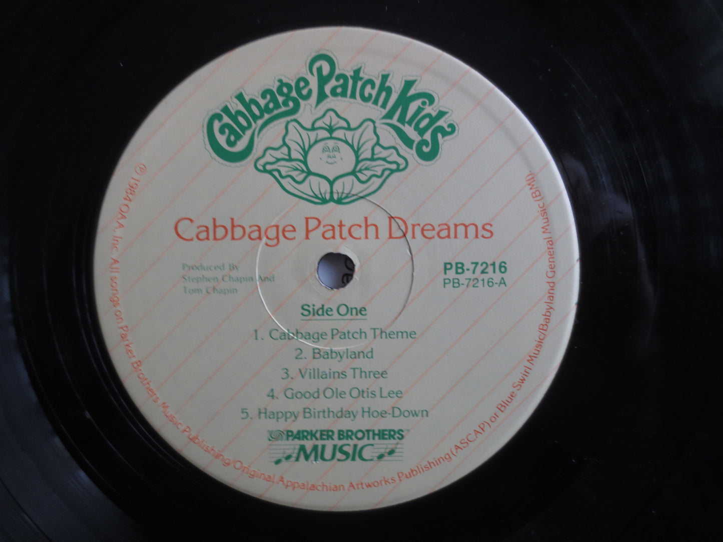 CABBAGE PATCH KIDS, Cabbage Patch Dreams, Childrens Records, Kids Records, Kids Vinyl, Records, Vinyl Records, 1984 Records