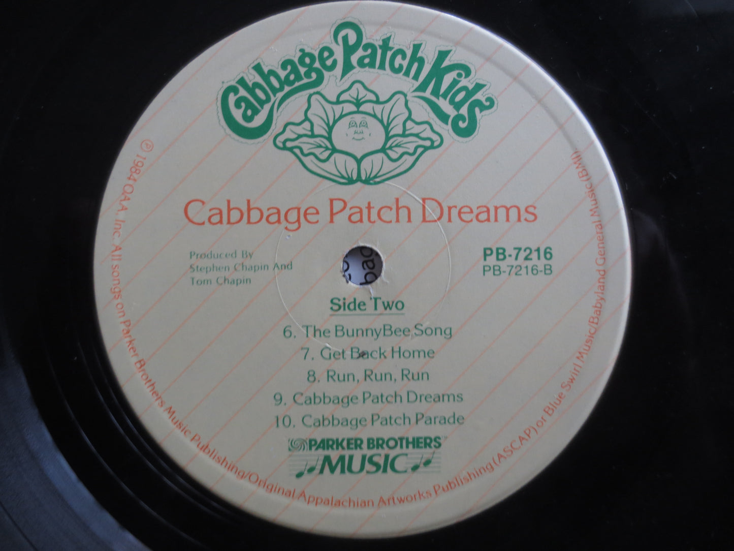 CABBAGE PATCH KIDS, Cabbage Patch Dreams, Childrens Records, Kids Records, Kids Vinyl, Records, Vinyl Records, 1984 Records