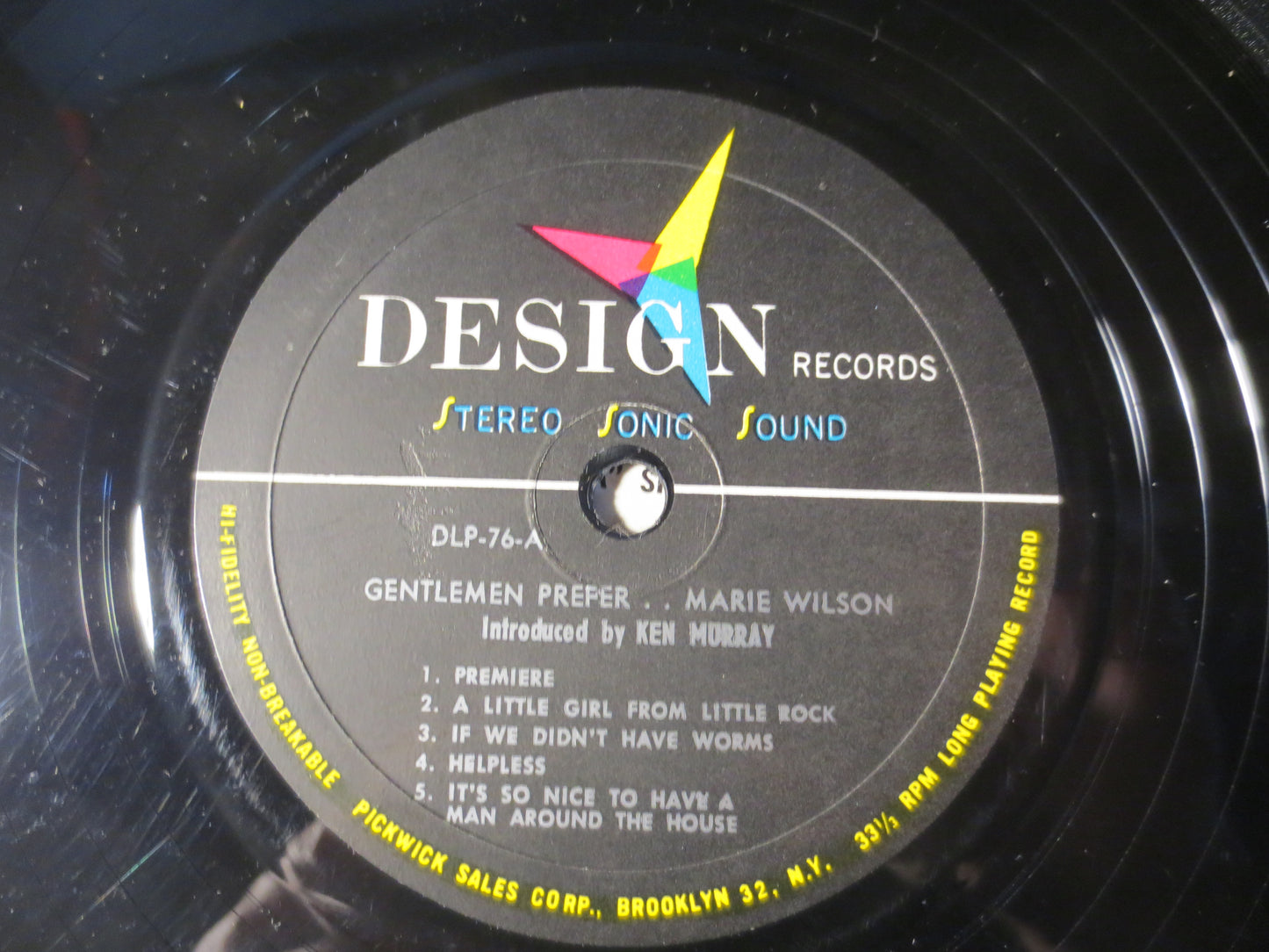 MARIE WILSON, GENTLEMEN Prefer, Marie Wilson Record, Jazz Record, Marie Wilson Album, Marie Wilson Lp, Lps, 1958 Records