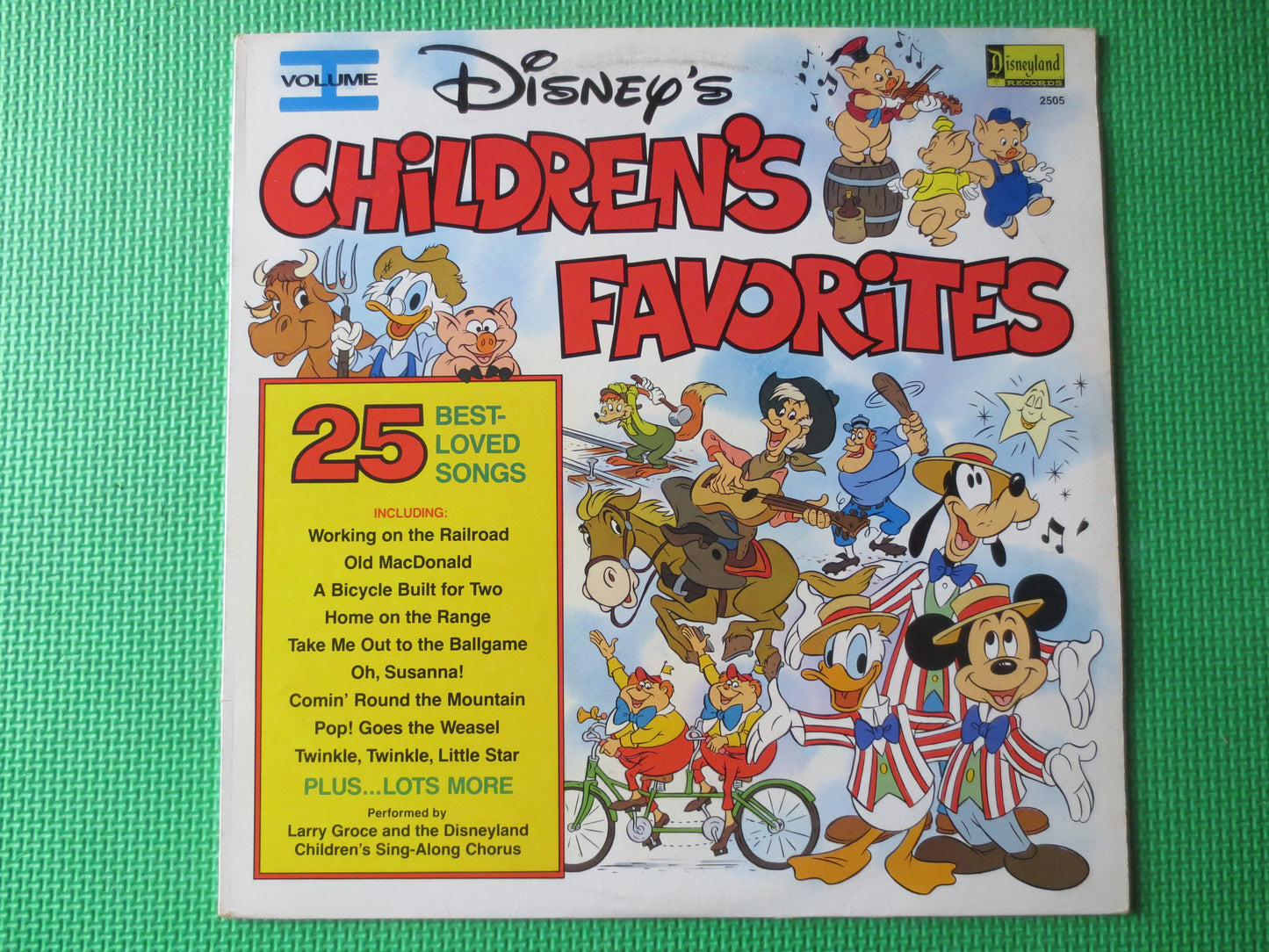 DISNEY'S CHILDREN'S FAVORITES, Disneyland Records, Disney Records, Children's Records, Disney Album, Vinyl Lp, 1979 Records