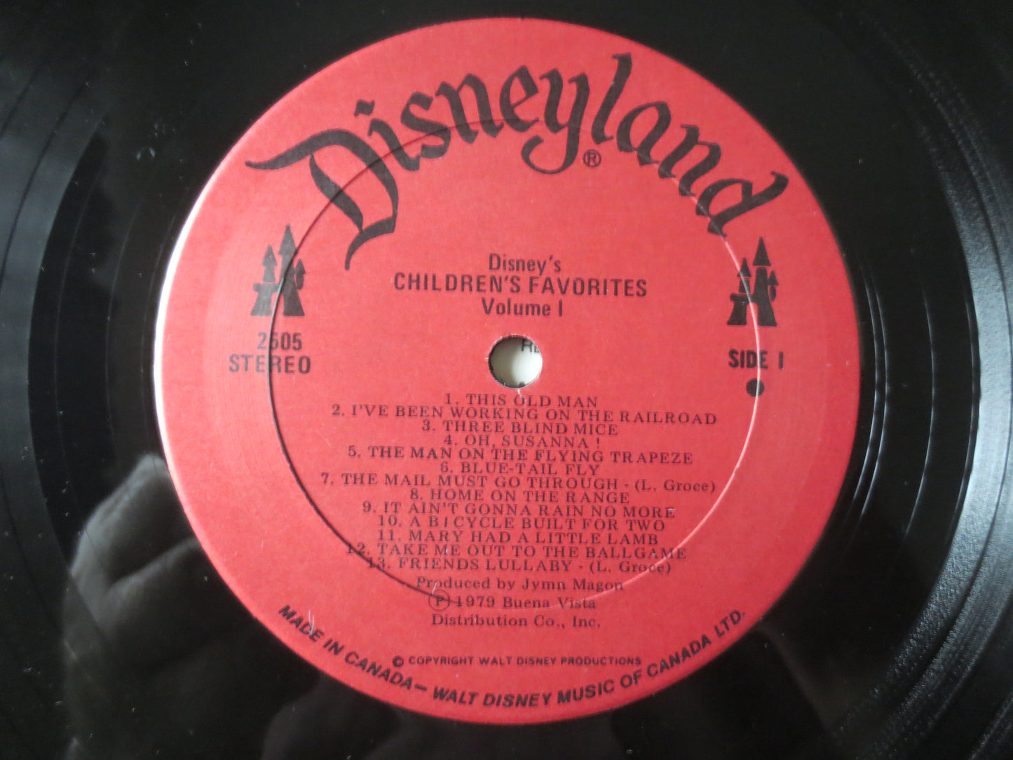 DISNEY'S CHILDREN'S FAVORITES, Disneyland Records, Disney Records, Children's Records, Disney Album, Vinyl Lp, 1979 Records