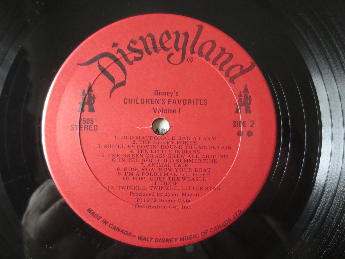 DISNEY'S CHILDREN'S FAVORITES, Disneyland Records, Disney Records, Children's Records, Disney Album, Vinyl Lp, 1979 Records