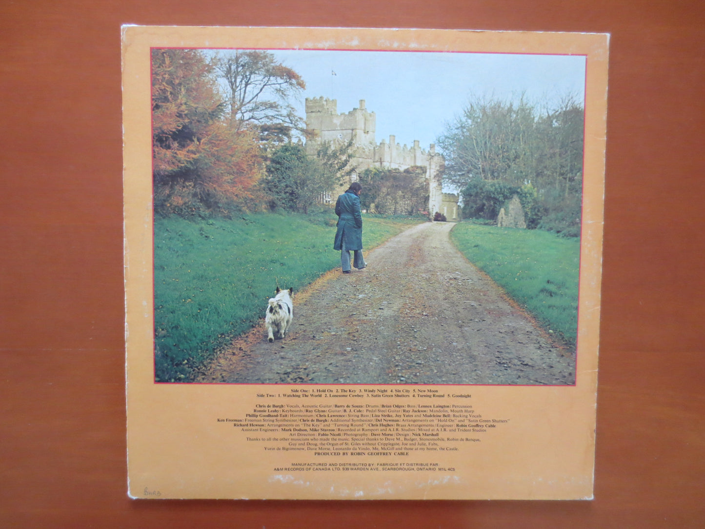 CHRIS De BURGH, CASTLE Walls Album, Chris De Burgh Album, Chris De Burgh Vinyl, Rock Record, Vinyl Album, 1974 Records