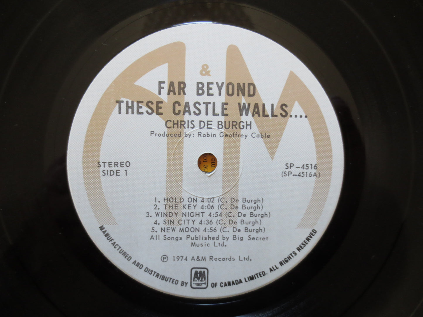 CHRIS De BURGH, CASTLE Walls Album, Chris De Burgh Album, Chris De Burgh Vinyl, Rock Record, Vinyl Album, 1974 Records