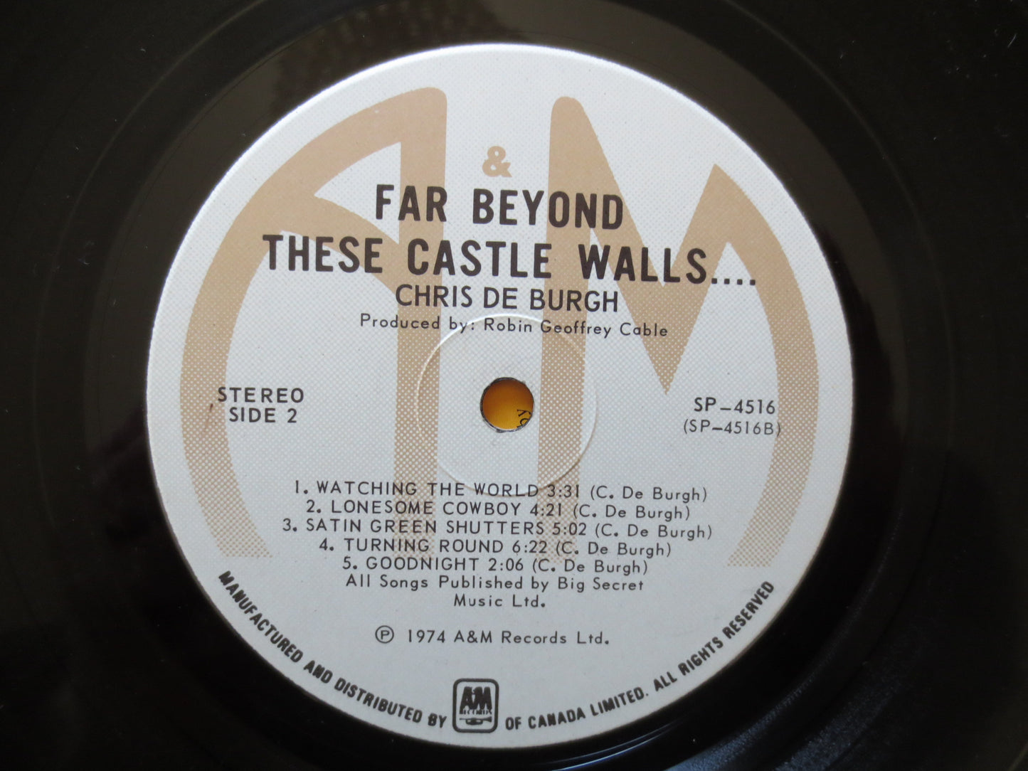 CHRIS De BURGH, CASTLE Walls Album, Chris De Burgh Album, Chris De Burgh Vinyl, Rock Record, Vinyl Album, 1974 Records