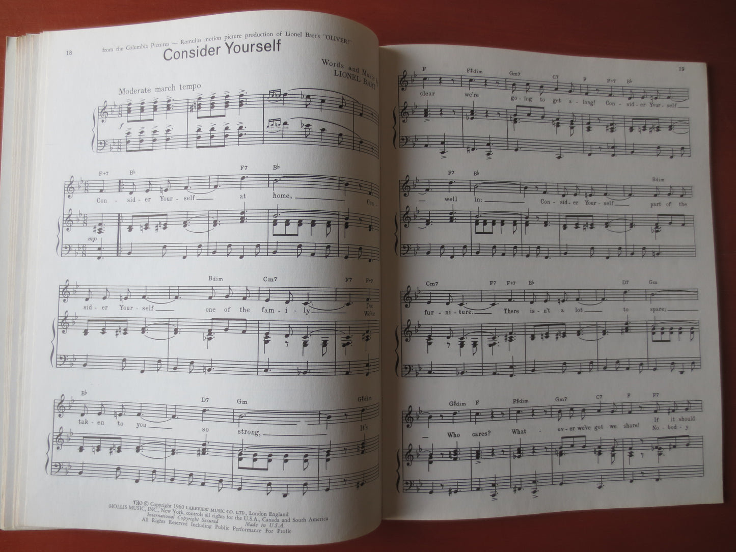 Vintage Books, OLIVER, Sheet Music, SOUNDTRACK, Music Books, Piano Music Book, Sheet Music Book, Music Sheets, Vintage Music Book, Music