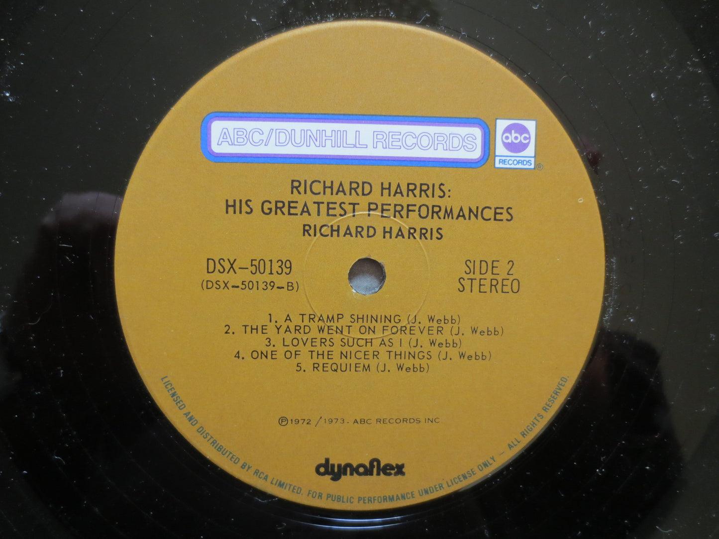 RICHARD HARRIS, GREATEST Performances, Pop Record, Pop Album, Vintage Vinyl, Vinyl Record, Record Vinyl, 1973 Records