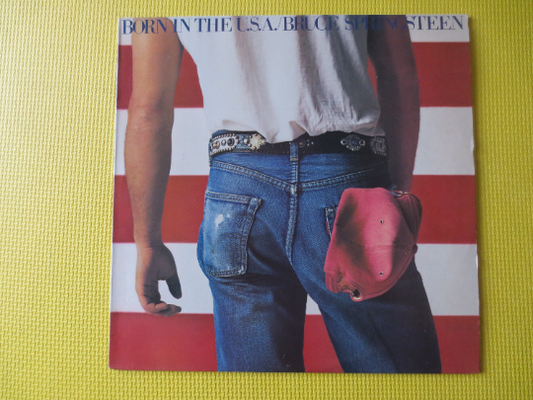 BRUCE SPRINGSTEEN, Born in the USA, Bruce Springsteen Lp, Rock Record, Vintage Vinyl, Record Vinyl, Vinyl lps, 1984 Records