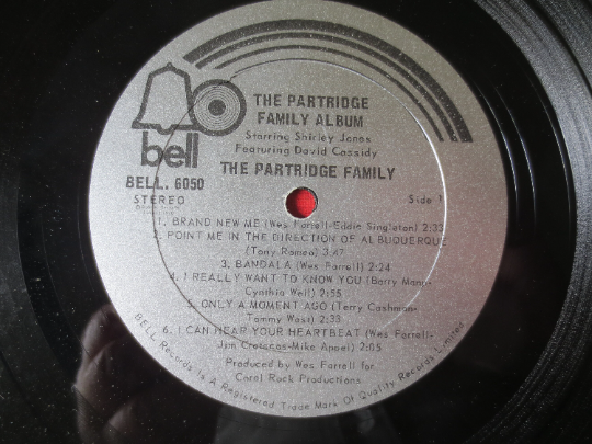 The PARTRIDGE FAMILY, Debut Record, PARTRIDGE Family Lp, Pop Records, David Cassidy Record, David Cassidy Lp, 1970 Records