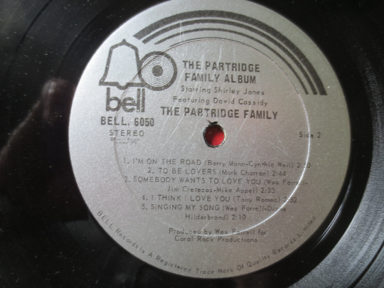 The PARTRIDGE FAMILY, Debut Record, PARTRIDGE Family Lp, Pop Records, David Cassidy Record, David Cassidy Lp, 1970 Records