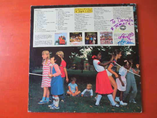 SHARON, LOIS and Bram, AUTOGRAPHED lps, In The School Yard, Childrens Records, Kids Records, Kids Albums, lps, 1981 Records